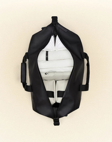 Rains Hilo Weekend Bag W3 Sack Voyage 37lt Black made of Artificial Leather L52xW26xH27cm
