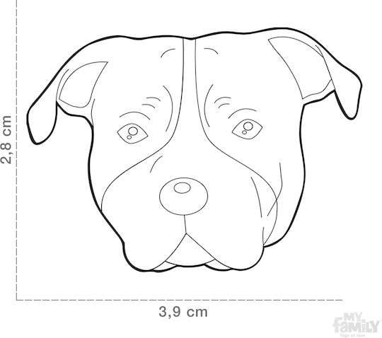 My Family Etichetă Pentru Identificarea Câinelui Neagră Personalizată