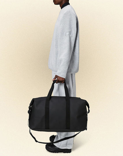 Rains Hilo Weekend Bag W3 Sack Voyage 37lt Black made of Artificial Leather L52xW26xH27cm