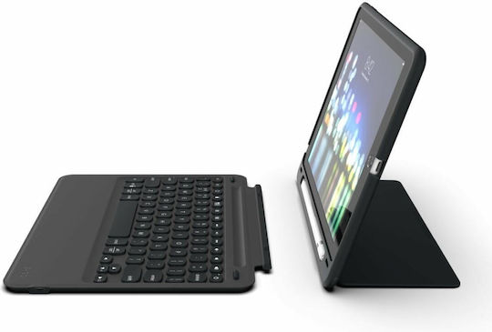 Zagg Slim Flip Cover με Πληκτρολόγιο στα Αγγλικά US Μαύρη (iPad Pro 2020 12.9")