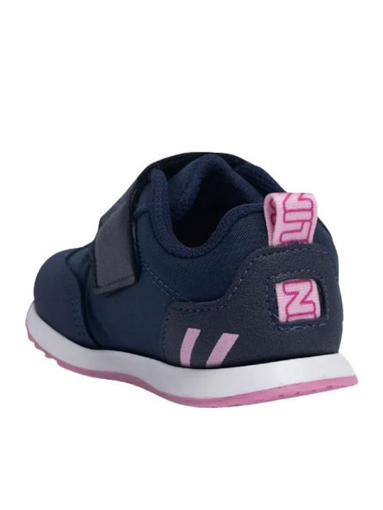 Παιδικά Sneakers Ανατομικά με Σκρατς Navy Μπλε