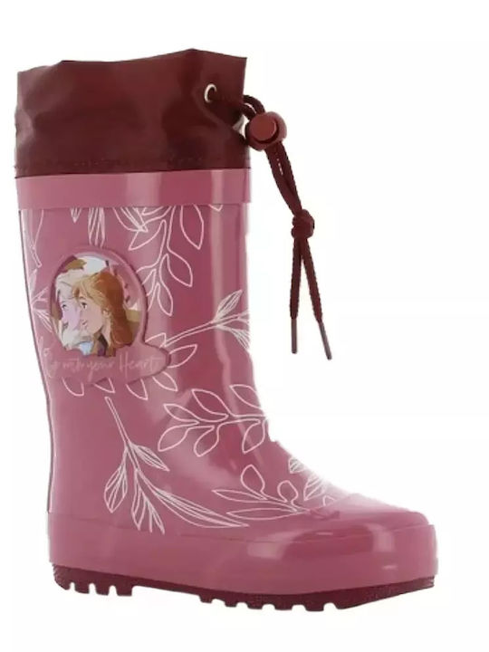 Disney Kids Wellies with Internal Lining Pink