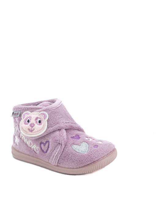 Vulladi Girls Closed-Toe Bootie Slippers Pink