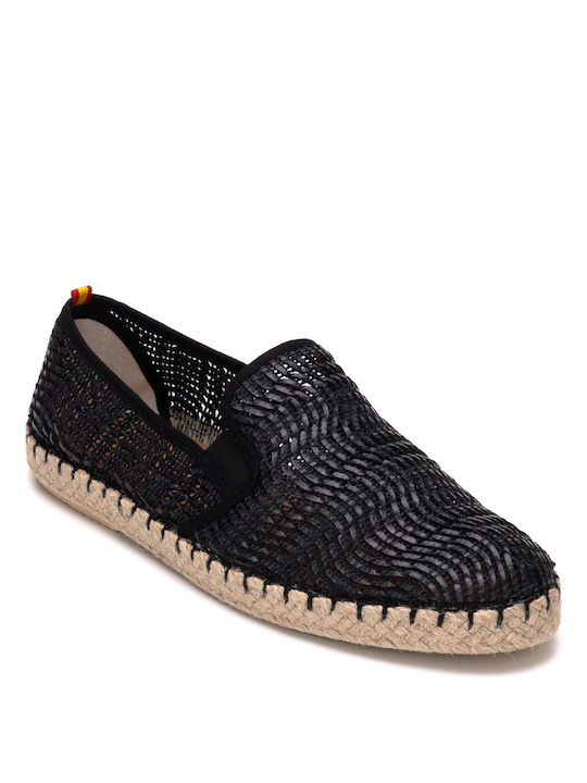 Perlamoda Herren Espadrilles in Schwarz Farbe