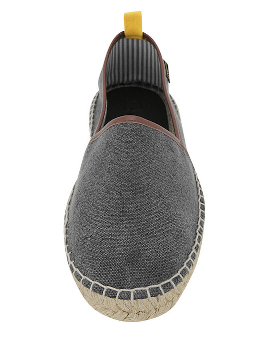 Din material textil Espadrile pentru bărbați în culoarea Gri