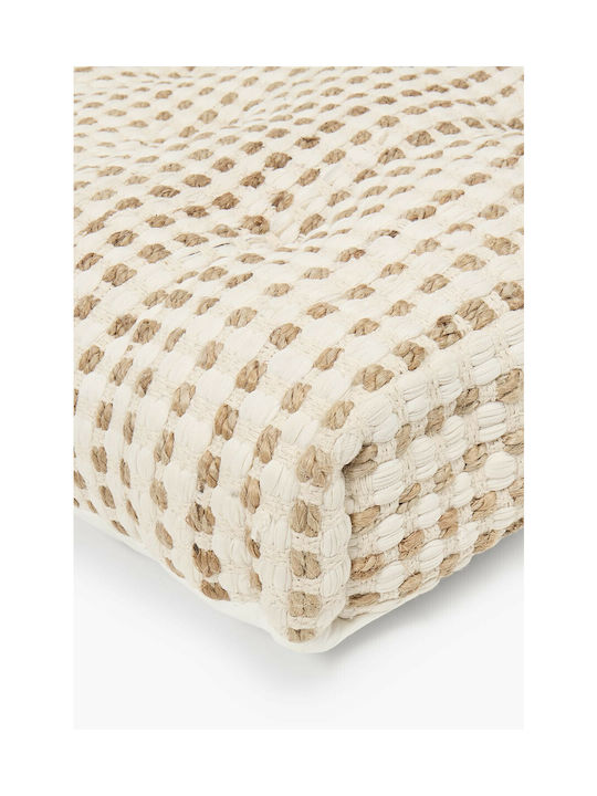 Calma House Floor Pillow Fiesta 100% Cotton Ecru 60x60cm
