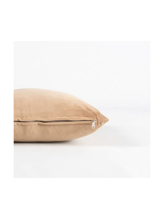 Linea Interiors Velvet Beige Sofa Cushion 40x40cm DKΜ-T40-017