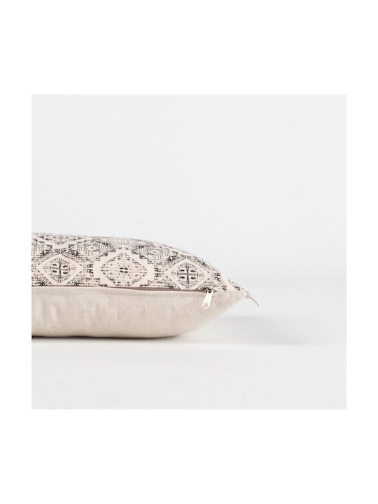 Linea Interiors Μαξιλάρι Καναπέ Boho από 100% Βαμβάκι Μπεζ 30x50εκ.