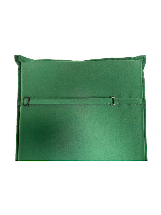 Mega Bazaar Waterproof Garden Chair Cushion with Back Green 91x41cm.