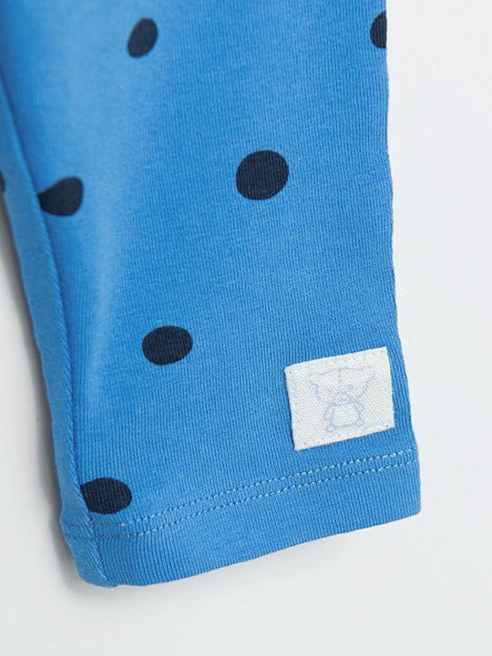 Set Kinder Leggings Lang Blau