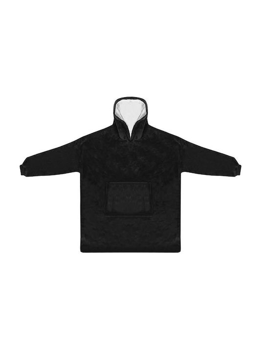 Ruhhy Κουβέρτα Fleece με Μανίκια 106x153εκ. Μαύρη