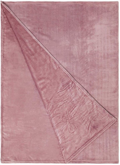 Butlers Lazy Days Decke Fleece Moni 150x200cm Rosa