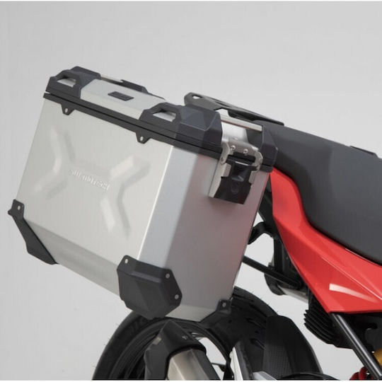 SW-Motech TRAX Σετ Πλαϊνές Βαλίτσες Μοτοσυκλέτας 37lt σε Ασημί Χρώμα