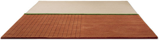 Brink & Campman Décor Rhythm Tangerine Lucrat manual Covor Rectangular Din lână Portocaliu