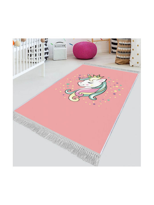 Chilai Home Детско килимче Памучно Розов 120x180см