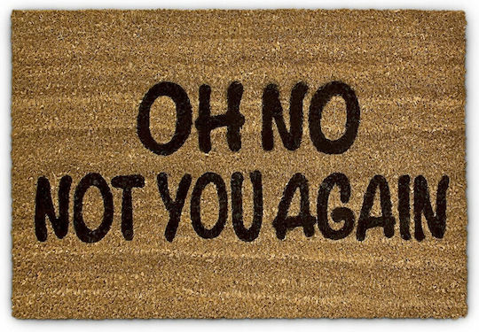 Relaxdays Doormat Made of Rubber Brown 40x60cm 10017727 Brown