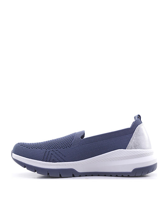 Women's Slip-On Synthetic Leather Blue