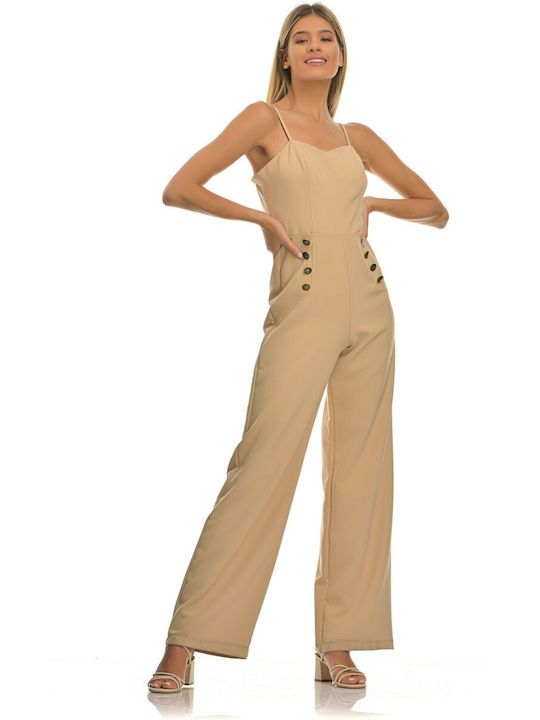 No Stress Women's One-piece Suit Beige