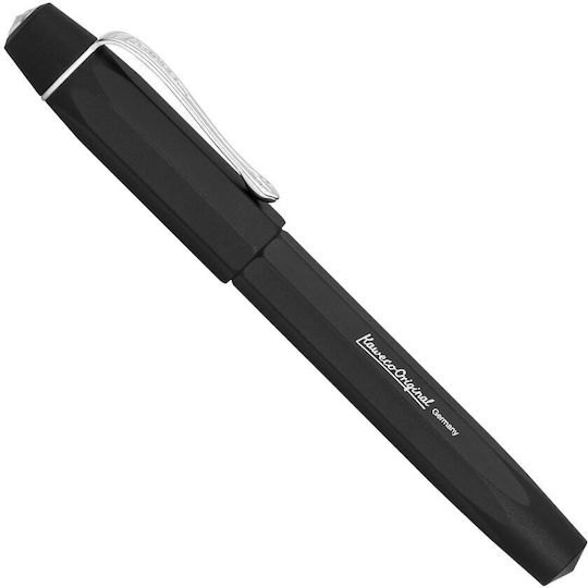 Kaweco Stilou Caligrafie Foarte Larg Negru Din Aluminiu Cu Cerneală Neagră