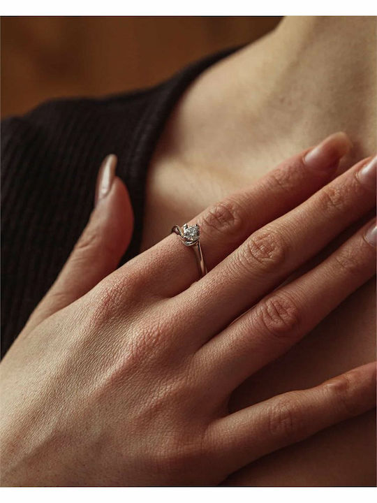 Paraxenies Single Stone Ring From Silver Paraxenies Single Stone Ring From Silver