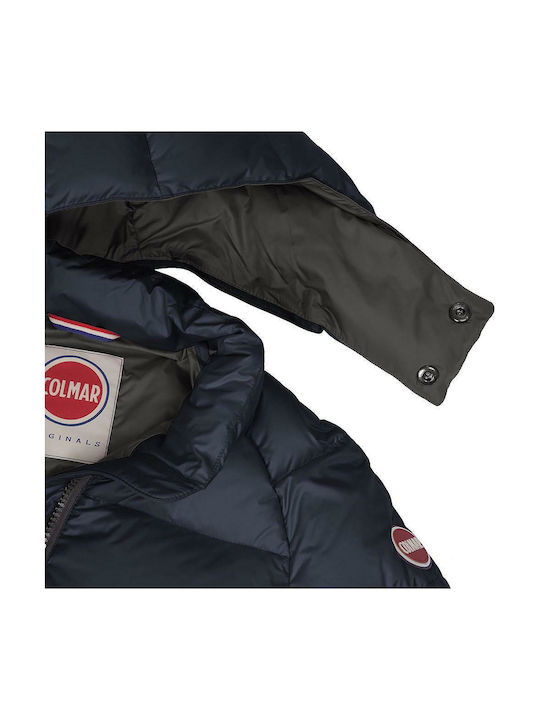 Colmar Boys Quilted Coat Navy Blue with Ηood