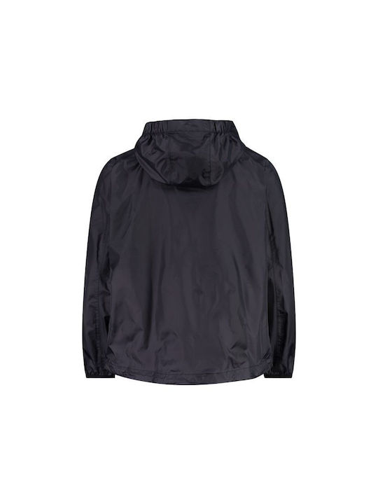 CMP Waterproof Boys Casual Jacket Black with Ηood