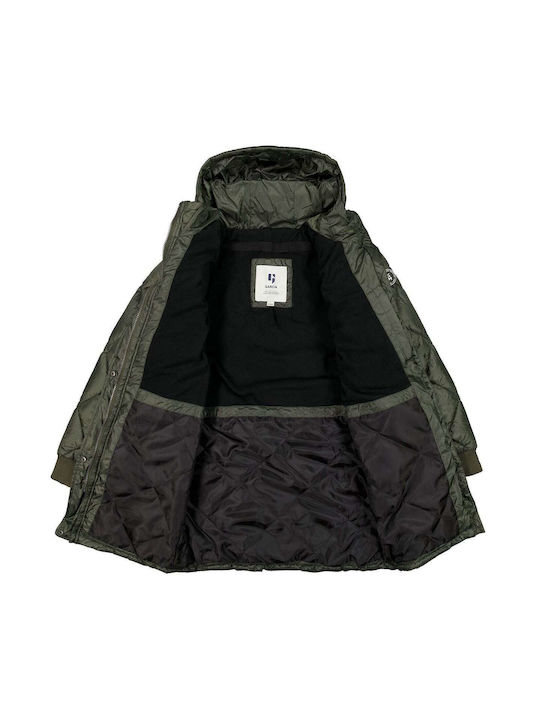 Garcia Jeans Waterproof Girls Parka Green with Ηood