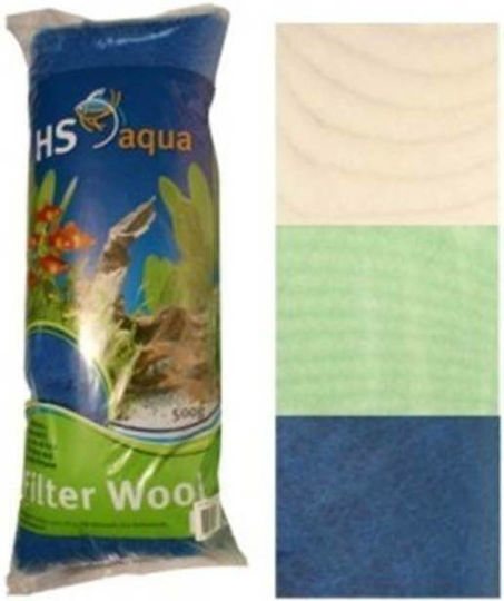 HS Aqua FILTER MAT FILTER Υαλοβάμβακας για Φιλτράρισμα Ενυδρείου 500gr 1τμχ