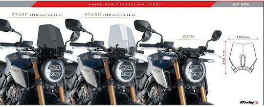 Puig Φιμέ Ζελατίνα Μοτοσυκλέτας Naked για Honda CB1000R 9748F