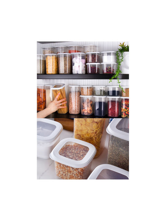 Hermia Set 24 Bucăți Vaze Utilizare Generală cu Capac Plastic Alb 550ml 24 Bucăți