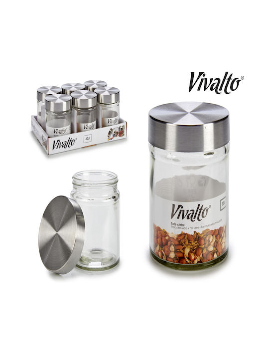 Arte Regal General Use Glass Jar with Lid Transparent