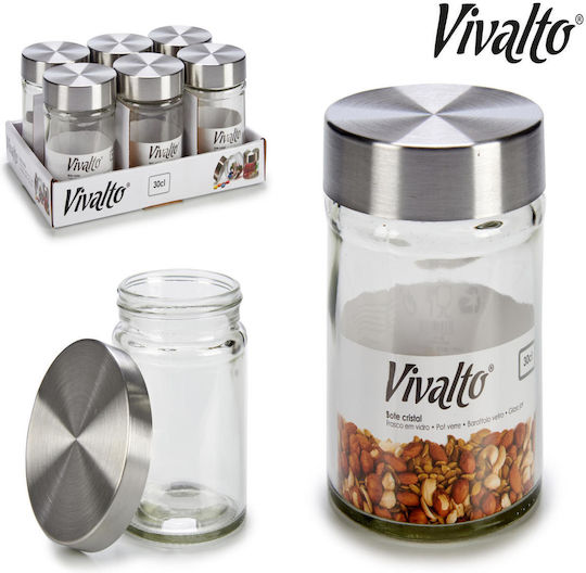 Arte Regal General Use Glass Jar with Lid Transparent