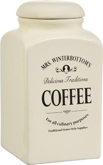 Butlers Vase Kaffee mit Deckel Keramik Braun 1300ml Butlers Vase Kaffee mit Deckel Keramik Braun 1300ml