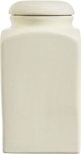 Butlers General Use Ceramic Beige Vase with Lid 1300ml