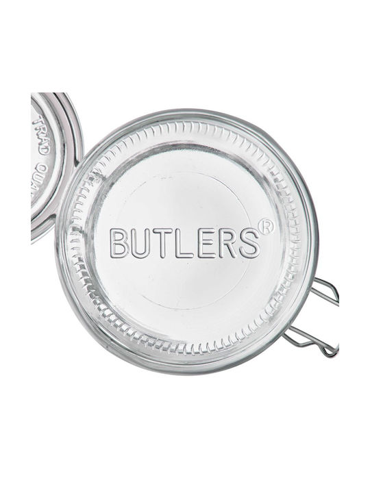 Butlers Mason Βάζο Γενικής Χρήσης με Αεροστεγές Καπάκι Γυάλινο Διάφανο 1000ml