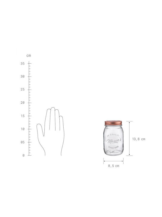 Butlers Mason Vaza Uz General cu capac Sticlă Transparent 550ml