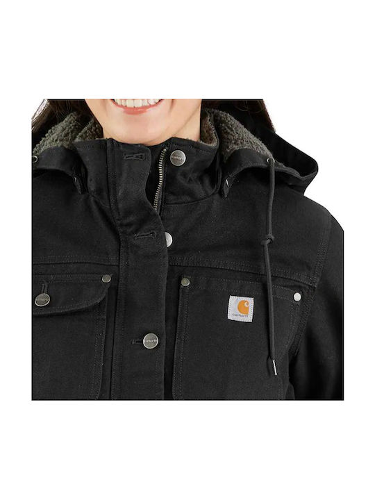 Carhartt Work Jacket with Hood Black