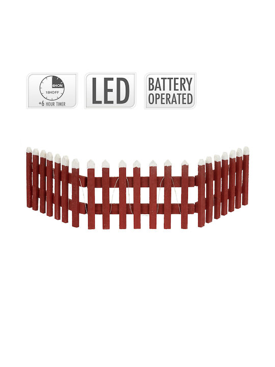 ECD Germany Weihnachts- Beleuchtete Dekorative Darstellung Rot mit Batterie mit Musik 90x21x21cm