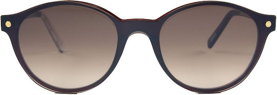 Snob Milano Cicinin Acetate Prescription Eyeglass Frames with Clip-On Red SNV05C026Z