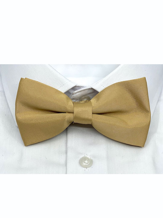 Legend Accessories Silk Bow Tie Set with Pochette Gold