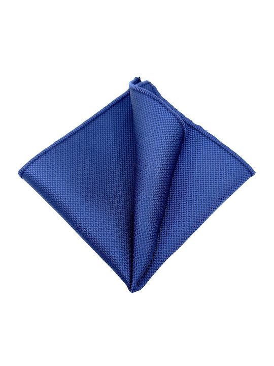 Legend Accessories Σετ Υφασμάτινo Παπιγιόν με Μαντήλι Μπλε