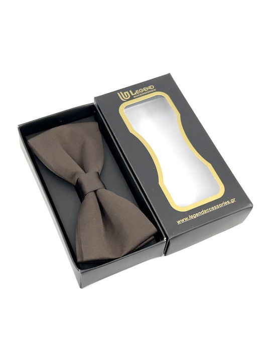 Legend Accessories Bow Tie Set with Pochette Brown