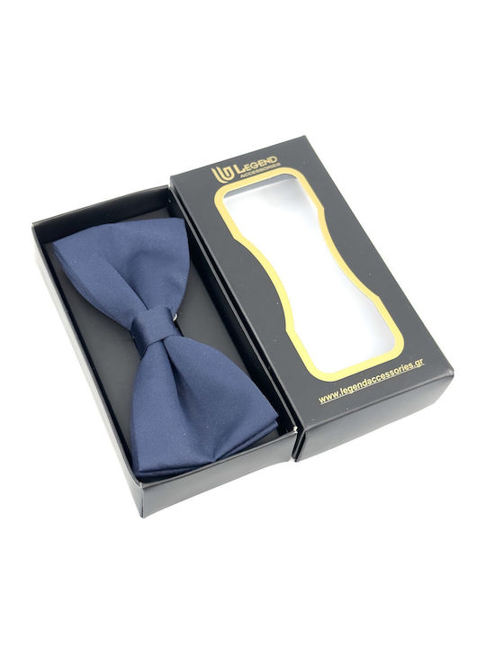 Legend Accessories Bow Tie Set with Pochette Blue