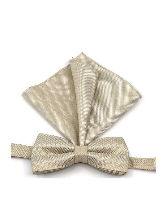 Legend Accessories Bow Tie Set with Pochette White