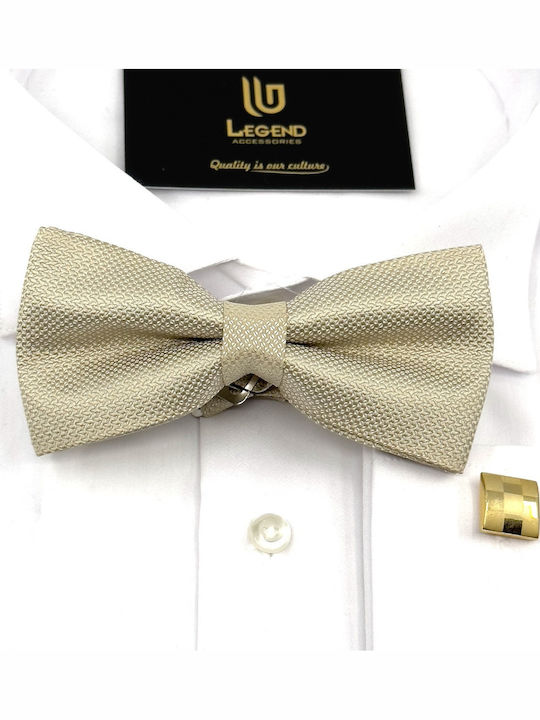 Legend Accessories Bow Tie Set with Pochette White