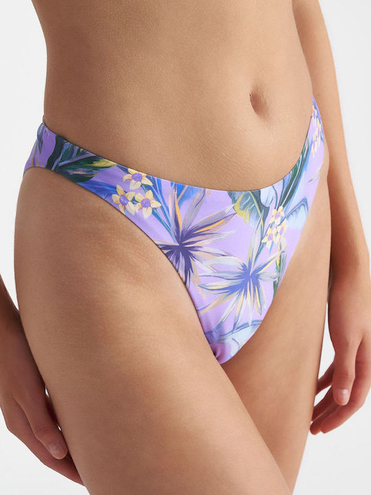 Bikini Slip Ψηλόμεσο Floral