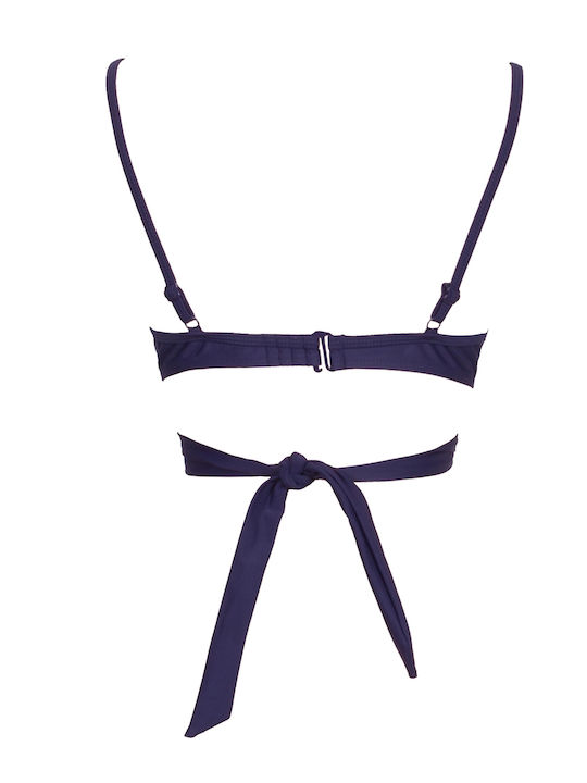 Bikini Σουτιέν με Ενίσχυση Μπλε
