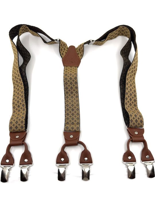 Legend Accessories Suspenders Printed Brown