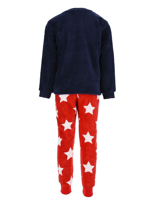 Disney Minnie Set Top & Bottom Kids Winter Fleece Pyjamas Blue