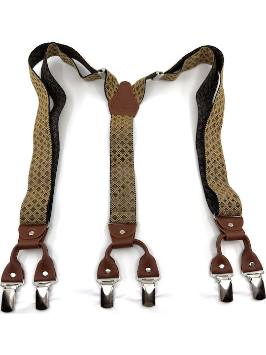 Legend Accessories Suspenders Printed Brown